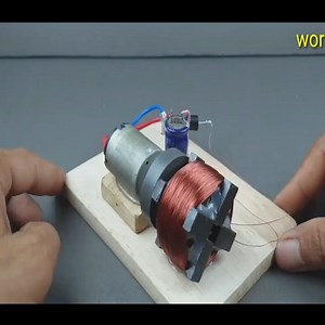 I make free electric Generator from Old motor ,magnet and copper wire At Home #electricity #generator #viral #DIY #motor | Amari Porter