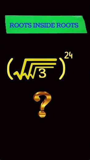 Insane Nested Roots Trick 🤯 Solve in Seconds! (Answer = 27)#maths #mathproblem #mathstricks