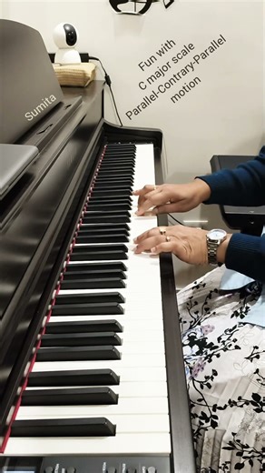 C Major Scale Parallel & Contrary Motion #cmajorscale #piano #parallel&contrarymotion #scalepractise