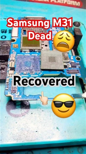 Samsung M31 Dead Recovered 🔥 | Dual Decker CPU Reball Success | Manish Electronics Bikaner #samsung