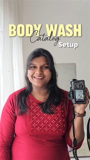 Jofy Ranjani | Madras Prop Store | Can a simple backdrop and prop setup make your product look premium? See it yourself as we prepare a cute setup for a Body Wash Catalogue... | Instagram