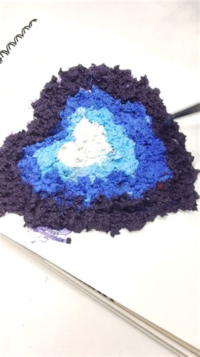 how to make texture art |how to make texture art with tissue paper | #texture#aesthetic#sweet #heart