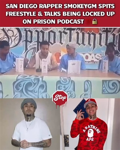 Stop Sign Pros on Instagram: "#SanDiego rapper #SmokeyGM the first rapper to appear on a prison podcast?! 👀🔥"
