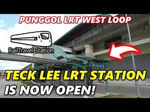 TECK LEE LRT IS FINALLY OPEN! 🇸🇬🚆 Punggol LRT West Loop Punggol→Teck Lee