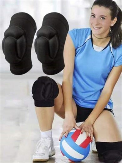 A Set Of Soft And Breathable Knee Pads And Wristbands, Featuring Turtle Shell Pattern Sports Knee Pads And Sweat-Absorbing Elastic Soft Terry Cloth Wristbands. The Knee Pads Have An Anti-Collision Function, And The Turtle Shell Design Can Effectively Resist Impact, Relieve Pressure, And Absorb Vibrations, Suitable For Sports Such As Volleyball, Dance, Football, Yoga, Basketball, And Skating. | SHEIN