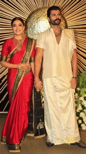 Vijay Devarakonda 💍 Rashmika Mandanna Marriage Outfits | #fashion #outfit #marriage #couple