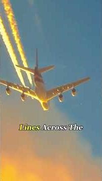 Why Planes Draw Lines in the Sky#aviation #airplane #engineering #foryoupage #Knowledge