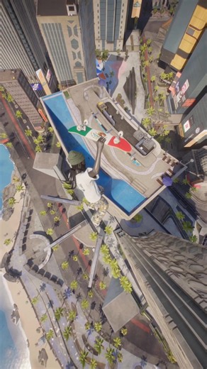 Seguimos dominando spots en skate 4 representando a mexico OG skate daily clips gap tri towers con rampa flotante #skate #skateclips #skate4 #easkate #spot