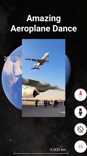 🤯😶‍🌫️ Amazing Aeroplane Dance on google map🗺️#short #reel #explore #mystery #googleearth
