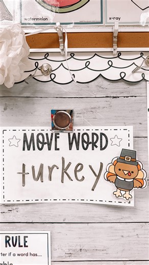 Lauren Anderson on Instagram: "New Month New Move Word!!!! Onto TURKEY!!!! 🍗🦃🤠🤎 the move word is basically the key to when students can get up and transition in the classroom! #teacher #teachers #firstgradeteacher #teacherthings #teachersofinstagram #firstgrade #teachergram #teacherideas #teachersfollowteachers"