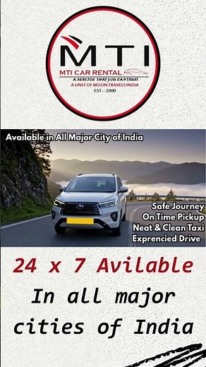Affordable Cab Booking India | MTI Car Rental | Safe & Reliable Taxi Service