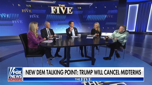 “I mean that’s why we hate the media. They’re just NERDS! Lighten up!” @jessewatters clowns the liberal media for running with Dems’ scare tactic that Trump will cancel the midterm elections | The Five