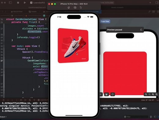 Card tap animation swiftUI #swiftui #ios #codediscussionkh