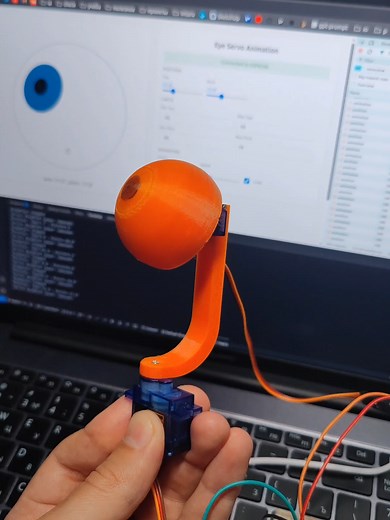Testing a Mechanical Eye Prototype with Servos