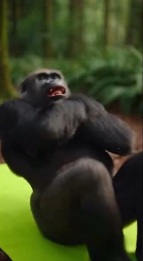 Massive Silverback Gorilla ⚜️🦍 Shows Unexpected Calm Up Close