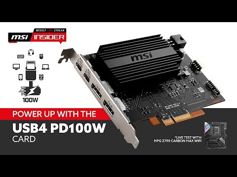 Power up with the USB4 PD100W card