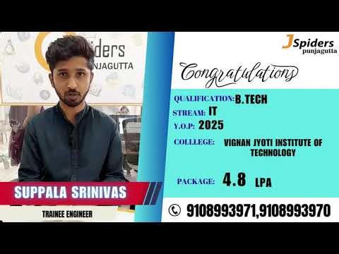 My Placement Journey at Jspiders | Hyderabad Punjagutta