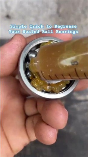 Simple Trick to Regrease Your Sealed Ball Bearings