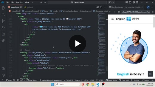Learning Frontend Web Development with English Janala | Sree Nayon Kumar Pal posted on the topic | LinkedIn