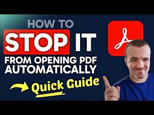 How to STOP Adobe Acrobat from Opening PDF Automatically (Step by Step)