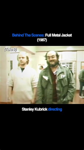 CinemaDriven on Instagram: "Behind the scenes of Full Metal Jacket (1987) legendary director Stanley Kubrick directs the ensemble cast during the “This is my rifle is is my gun” barracks scene. Kubrick tells the camera that the cast need only “shake” on the words “gun” and “fun” after the first take. After the second take he gives notes to the cast stating they need to time the “shakes” right in a pattern of threes keeping on beat joking with the cast and crew yet still in a serious and precise 