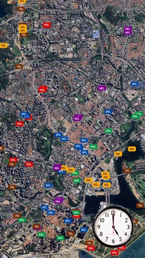 Brian Greenlees on Instagram: "Mass Rapid Transit trains in Singapore operate across six main lines at three-minute intervals. Service begins at 5:30 am and continues until 1:00 am the next morning. Several new lines are either planned or are currently under construction. #singapore #civilengineering #trains #publictransport #graphicdesign #timelapse"