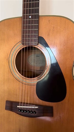 The oldest guitar on the Homestead, 1980 Yamaha FG-335 wrote my first songs on her #yamahaguitars