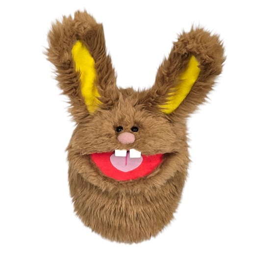 Wackadoo Rabbit Practice Puppet. Brown Fluffy Bunny. Professional Handmade "muppet-style" Hand Puppet by Uzzyworks - Etsy