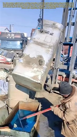 Fuel Tank Transformation; The Art of Safe Oil Extraction #farm #easy #lifehack #fyp | Farminghours