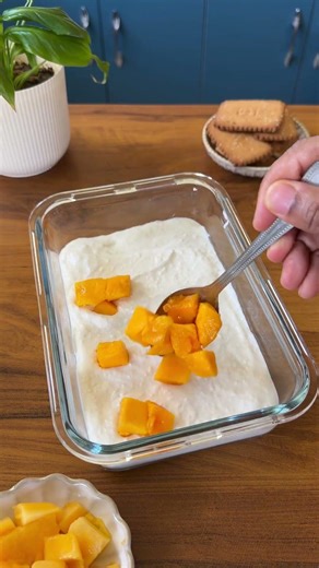 Mango Float Recipe | No Bake Creamy Dessert in 10 Minutes 🤯