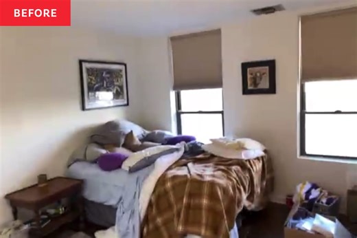 This Plain White Bedroom Transforms with a Warm, Luxe Paint Choice