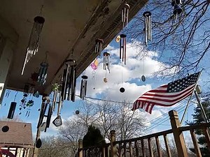 18 mph Winds: Wind chimes is going pretty crazy from west-northwest
