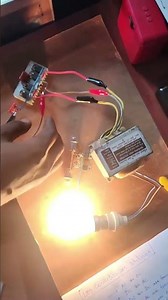 Watch this 220V lamp light up at full power with only 12V!