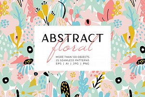 Abstract Floral Collection, a Pattern Graphic by Yamurchik