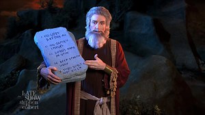 With evangelical leaders like Pat Robertson downplaying the death of a journalist in Saudi Arabia, Moses publicly clarifies the meaning of ‘Thou shalt not kill.’ | The Late Show with Stephen Colbert