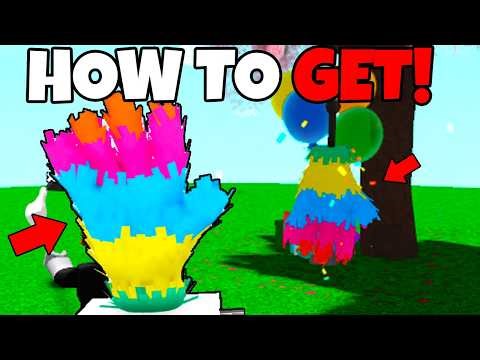 How to GET PINATA GLOVE in SLAP BATTLES! Birthday Bash Badge