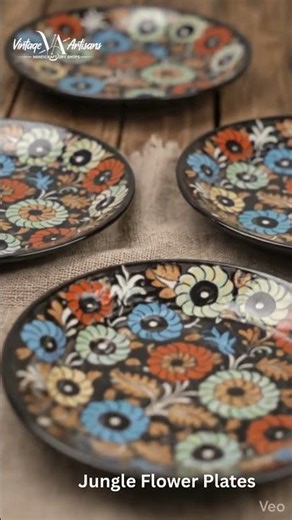 Beautiful Blue Pottery Plates 💙 | Handmade Ceramic Tableware for Elegant Dining