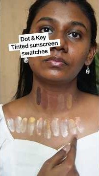 Dot & Key Tinted Sunscreen Swatches on Dark Skin