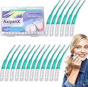 84PCS Portable Soft Dental Floss Picks,Soft Silica toothpicks,flossers for Adults Teeth Cleaning Tools,interdental Brushes Between Teeth,Disposable Dental Picks