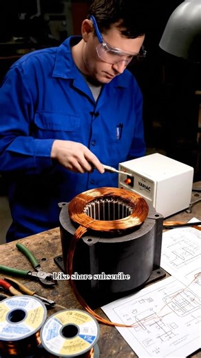 How to make motor vinding #transformers #highvoltage