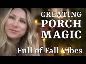 Porch Magic full of FALL feels/ Use what you have/ Simple Fall pots to create a magical setting 🍂