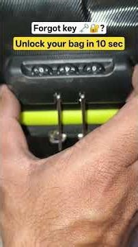 Forgot Password? Safari Bag Lock Unlock 🔓 | 10 sec Trick! #tricks #safari #trollybag #howto #tips