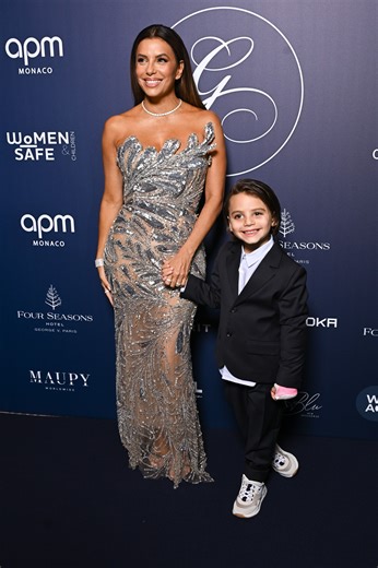 Eva Longoria Brings Little Son Santi As Her Date to a Star-Studded Gala in Paris