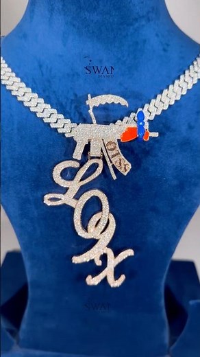 🔥 Custom Cuban Chain & 109x Pendant | Fully Iced-Out Custom Jewelry by Swan Diamond 💎✨