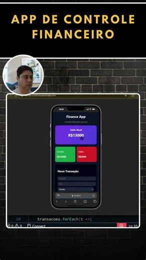 App de Controle Financeiro | Frontend com HTML, CSS e JS