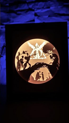 Harry Potter and the Deathly Hallows DIY Lightbox 💡 #harrypotter