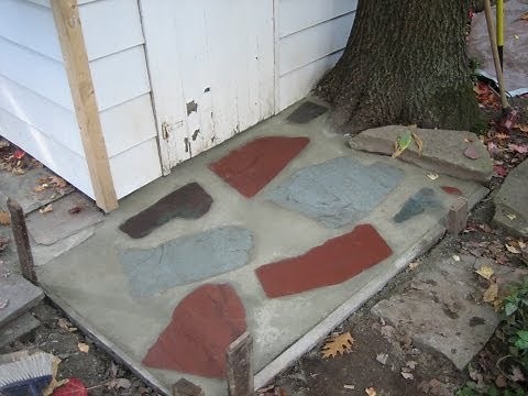 Concrete-Flagstone Walkway-Step by Step Instructions
