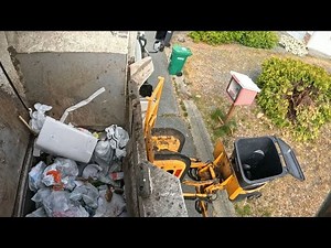 Split Body Labrie Automizer Garbage Truck Hopper Video - My First Video With My GoPro!