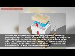 How to Ship Foods with Dry Ice