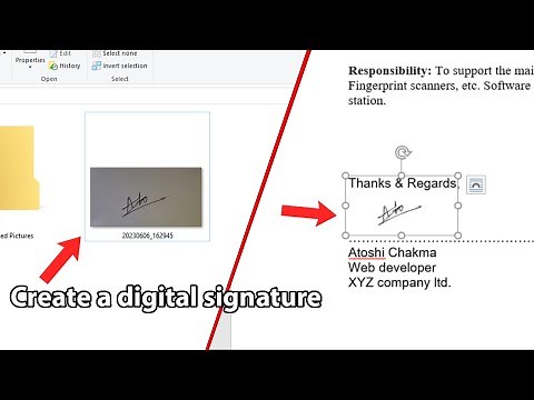 How to add handwritten signature in word